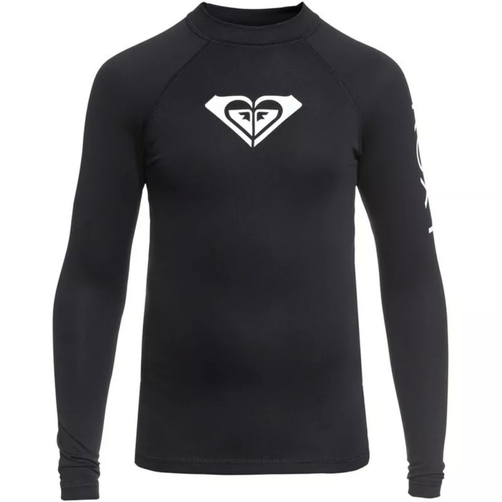 🌟Roxy Kids 🌟Rashguard  🌟Black and White, Size 12